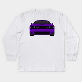 CHALLENGER PURPLE Kids Long Sleeve T-Shirt